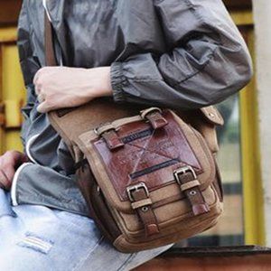 Canvas men's bag Single Shoulder Messenger Bag